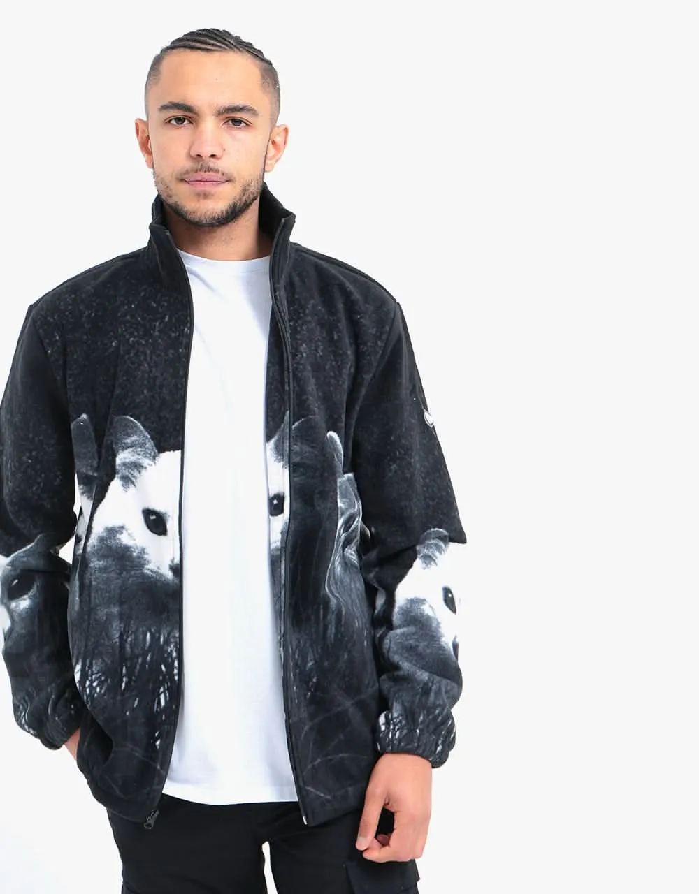 RIPNDIP Field of Cats Sherpa Jacket - Black