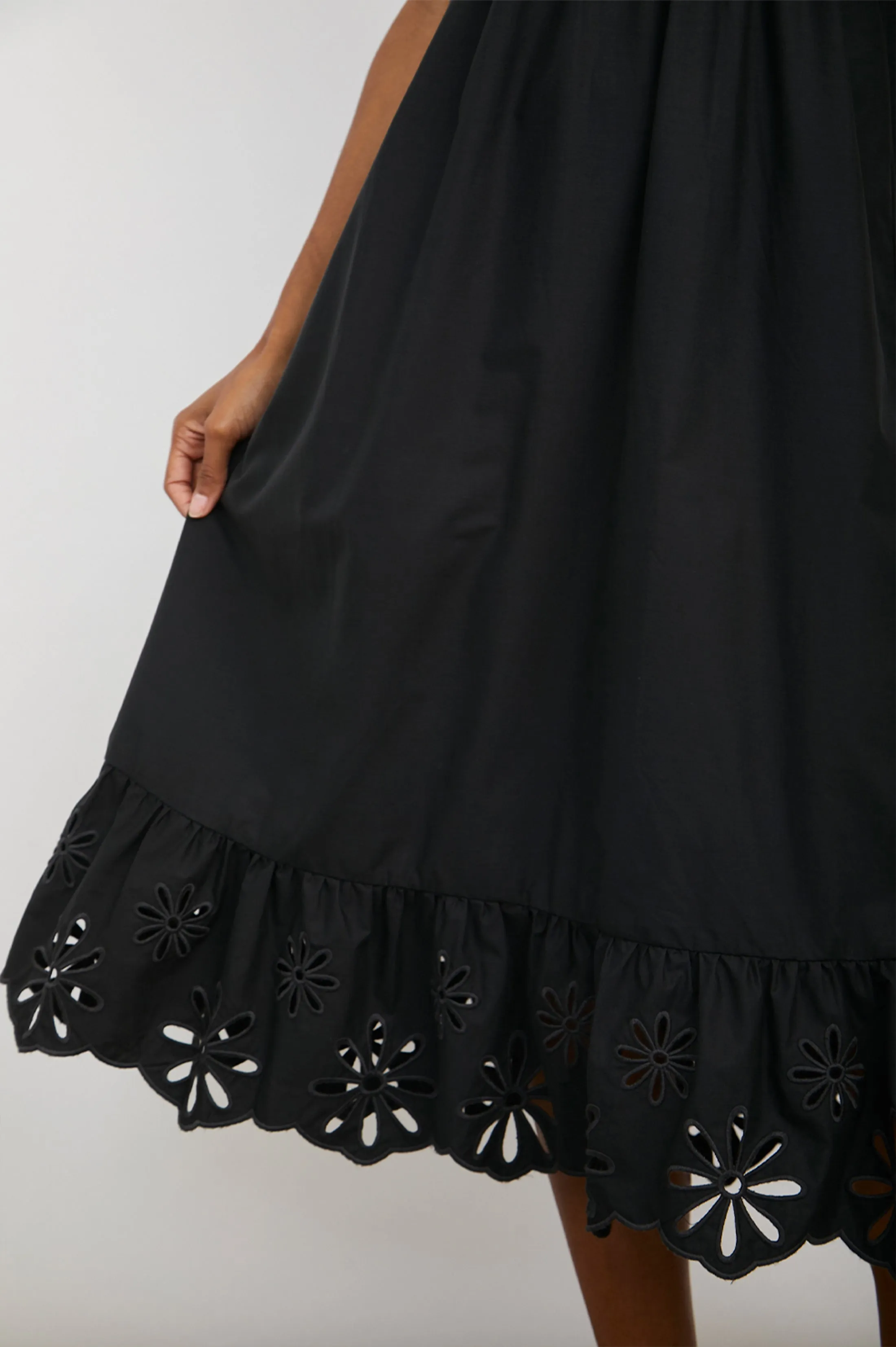 RUMI DRESS - BLACK EYELET