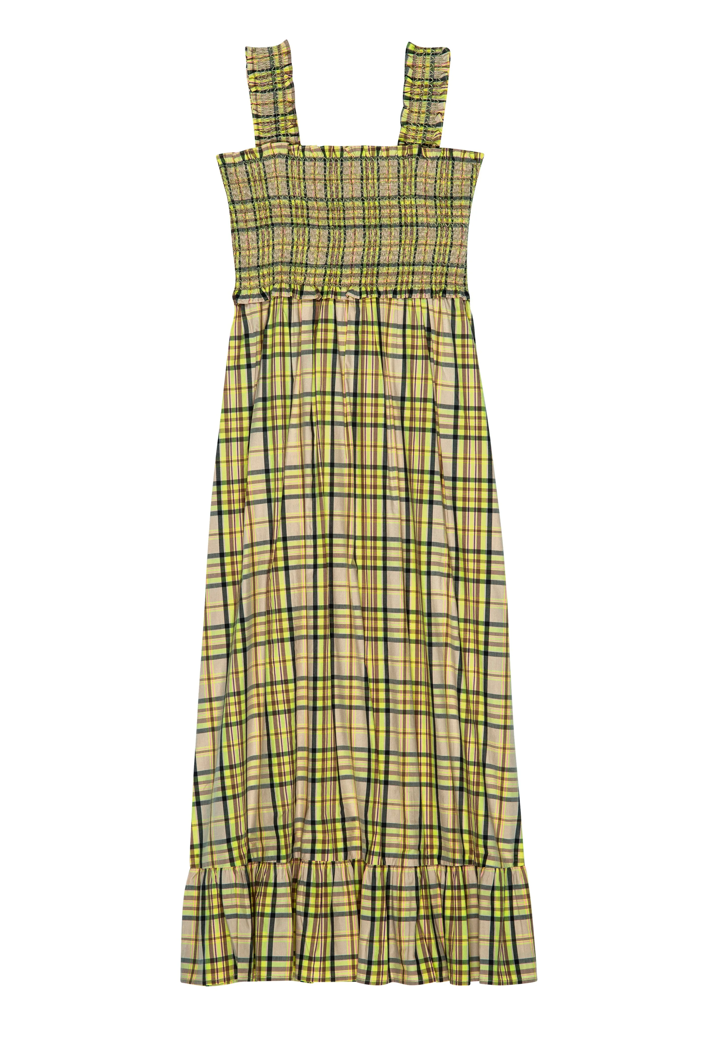 RUMI DRESS - SUNFLOWER PLAID