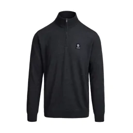 Sandbanks Quarter Zip Knit A1-24 Anthracite