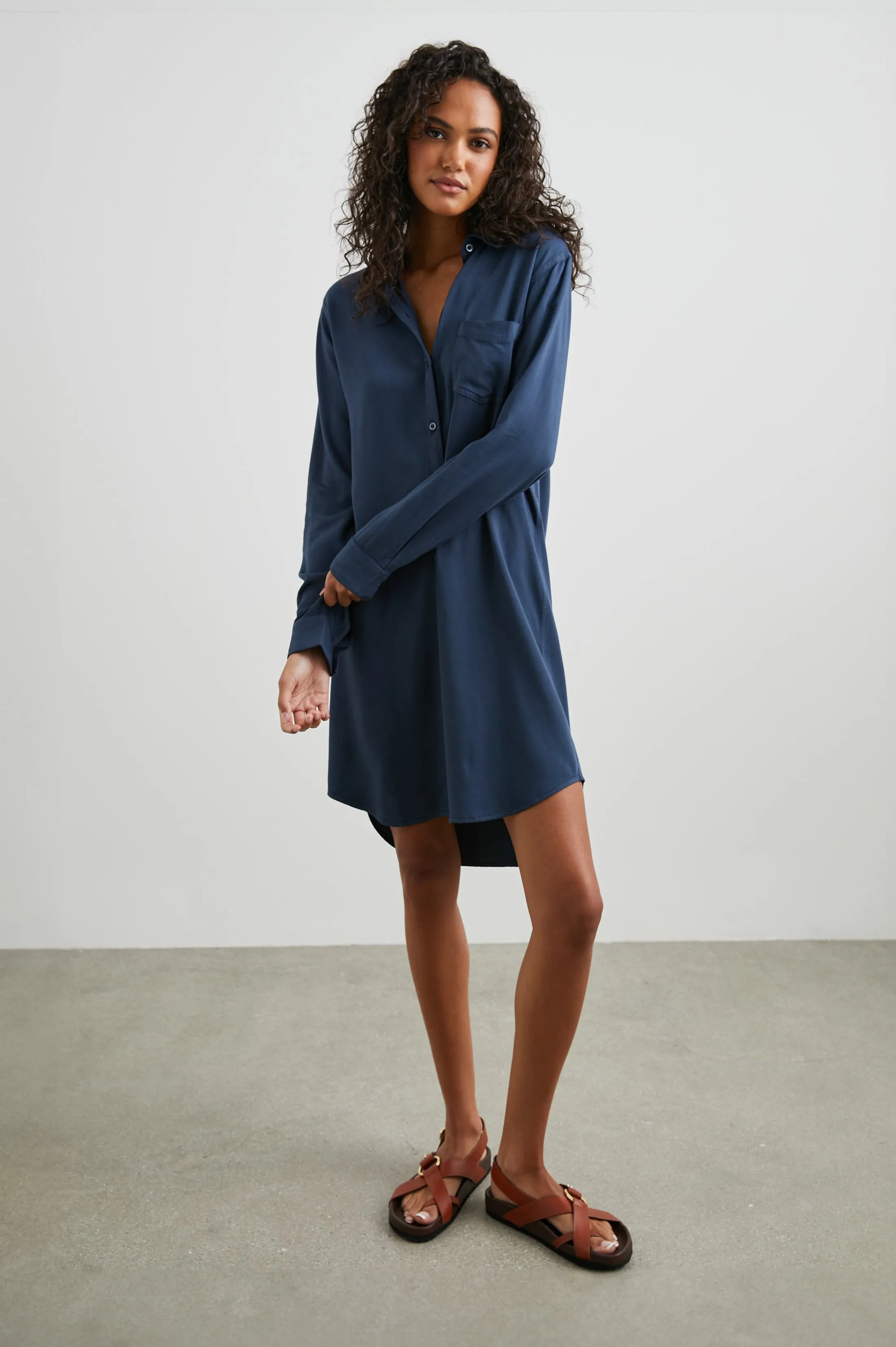 SAWYER DRESS - NAVY