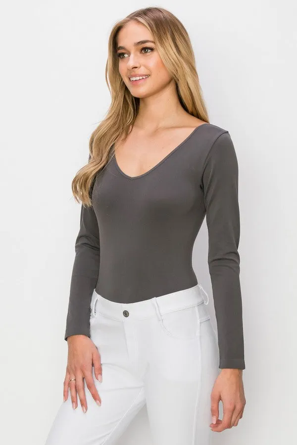 Seamless Body Contour Long Sleeve Bodysuit