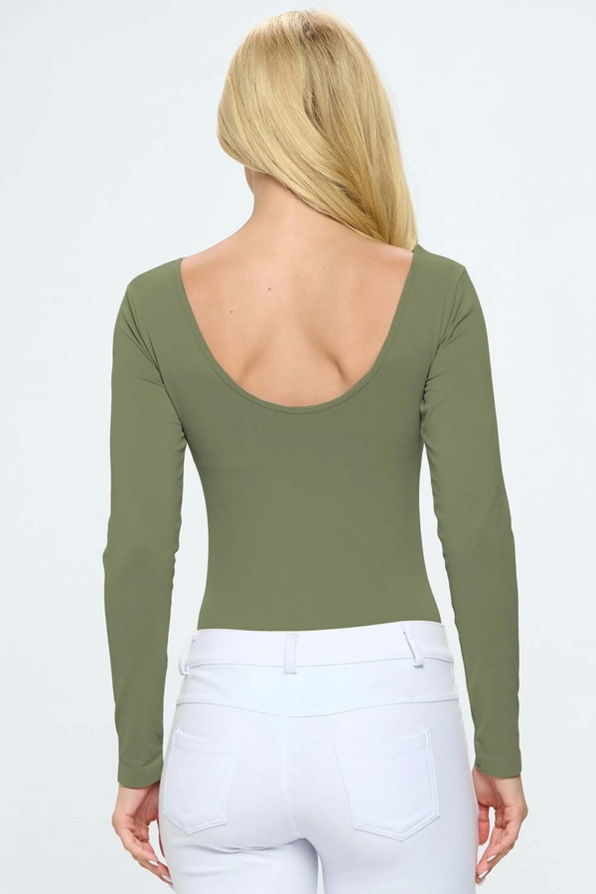 Seamless Body Contour Long Sleeve Bodysuit