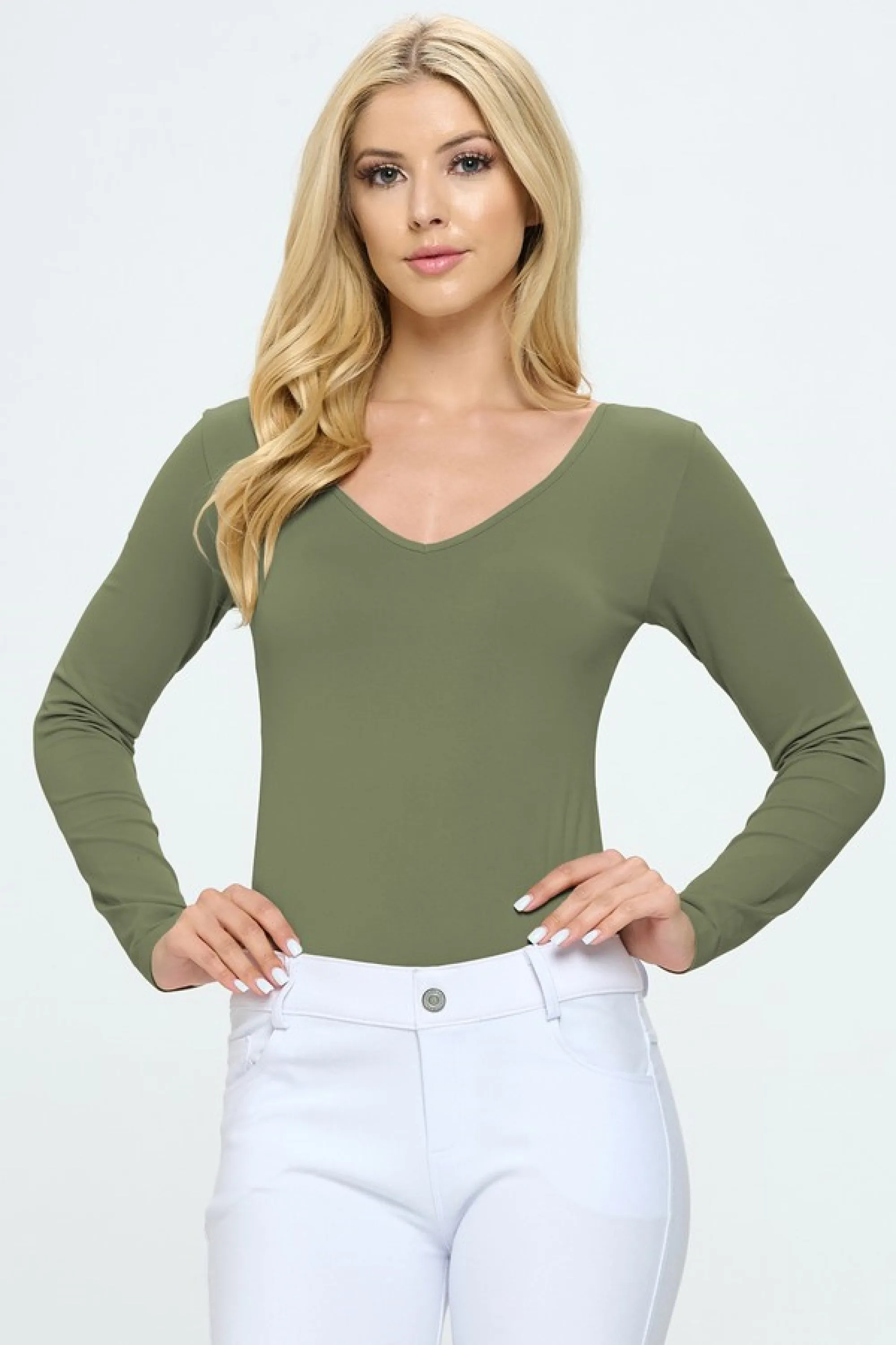 Seamless Body Contour Long Sleeve Bodysuit