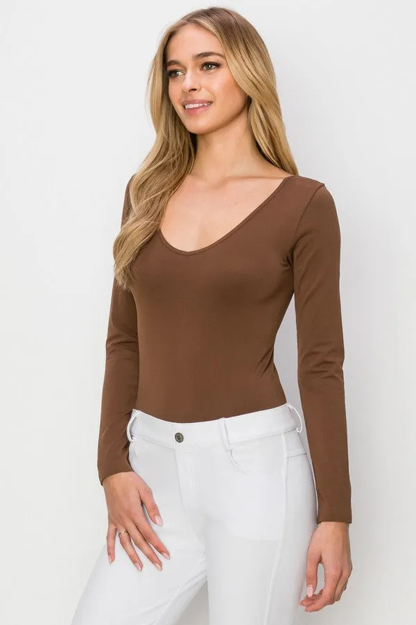 Seamless Body Contour Long Sleeve Bodysuit