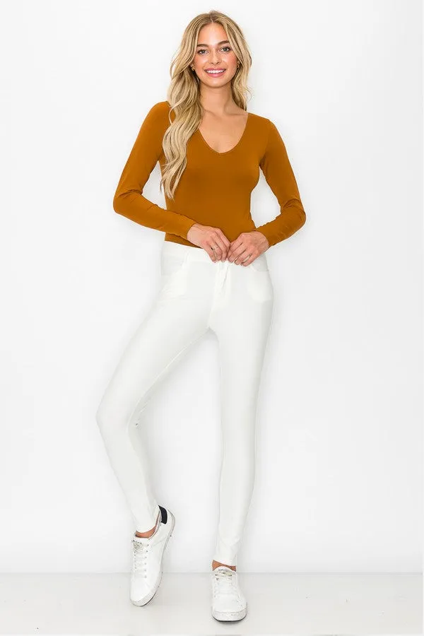 Seamless Body Contour Long Sleeve Bodysuit