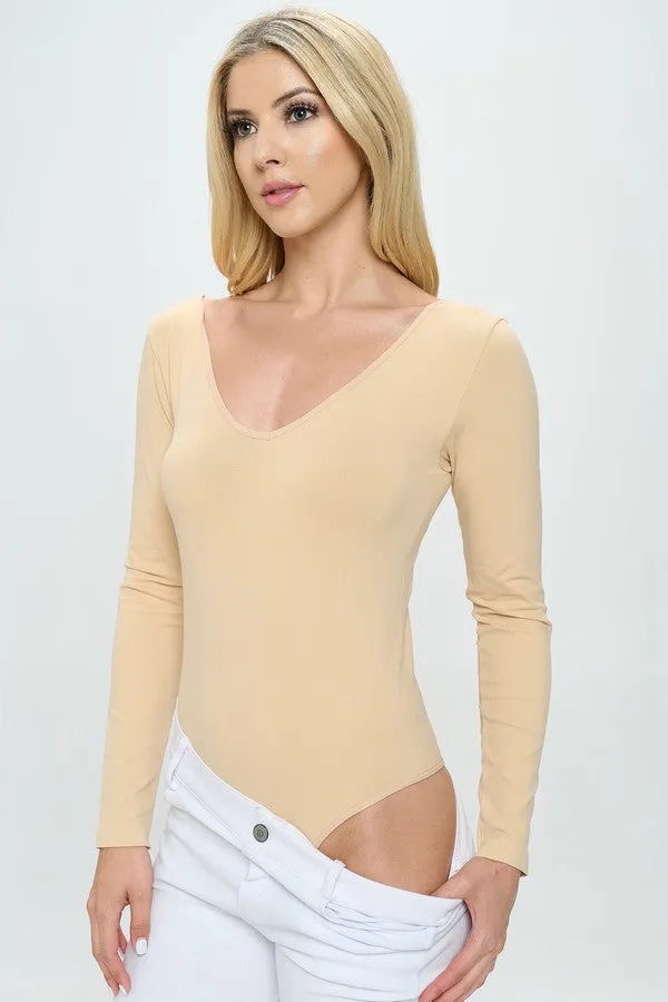 Seamless Body Contour Long Sleeve Bodysuit