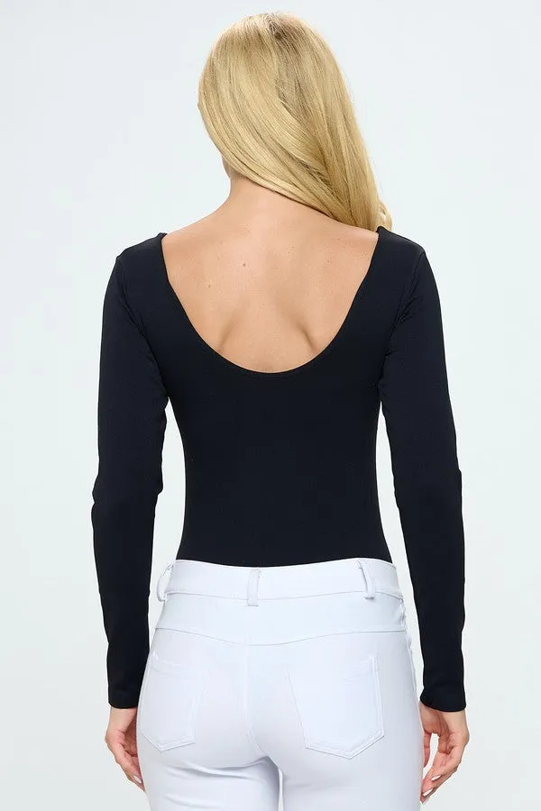 Seamless Body Contour Long Sleeve Bodysuit