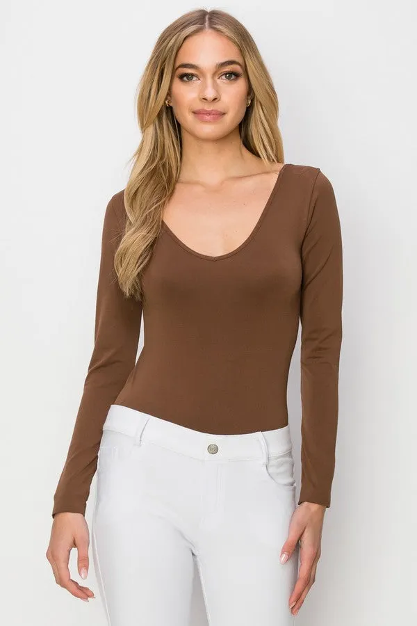 Seamless Body Contour Long Sleeve Bodysuit