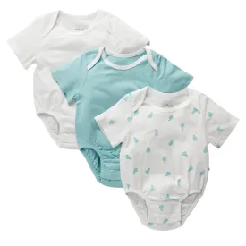 Short Sleeve Bodysuit 3-Pack - Ice Pear