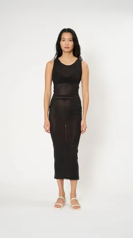 Skin AP Dress in Dark Brown