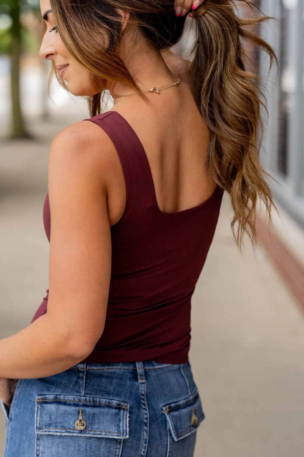 So Soft Square Neckline Layering Tank