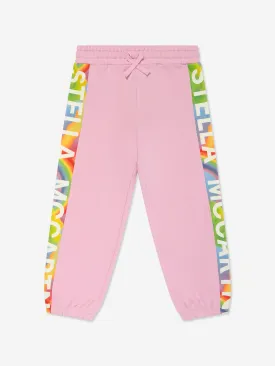 Stella McCartney Girls Logo Joggers in Pink