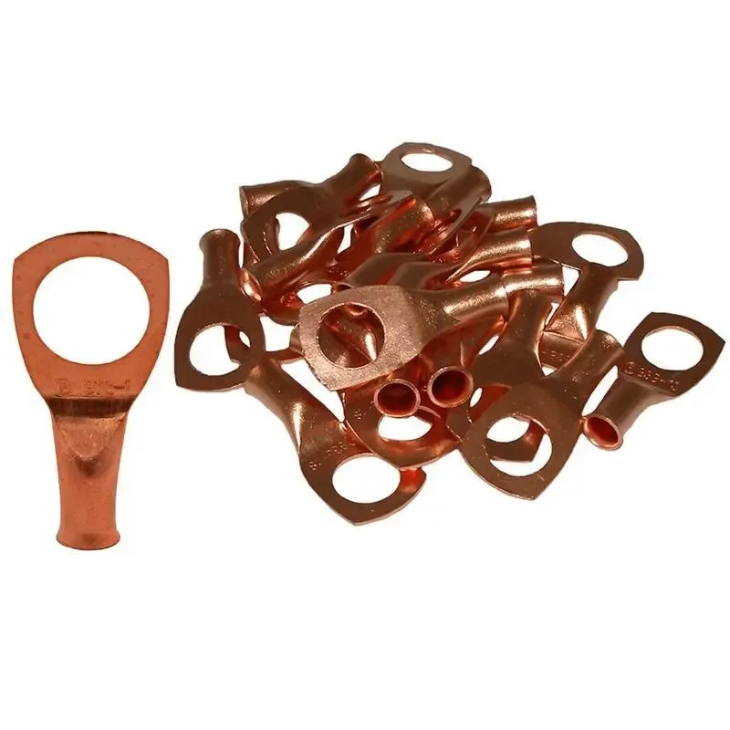 The Install Bay CUR838 Copper 8 Gauge 3/8" Ring Terminal (25/pack)