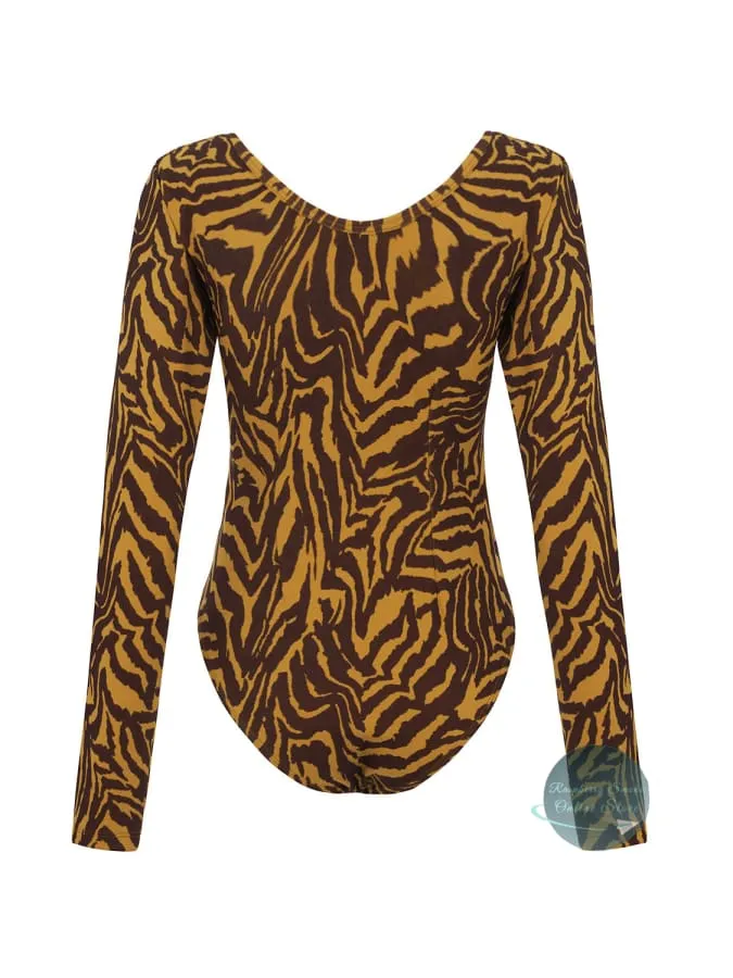 Tiger Print Bodysuit