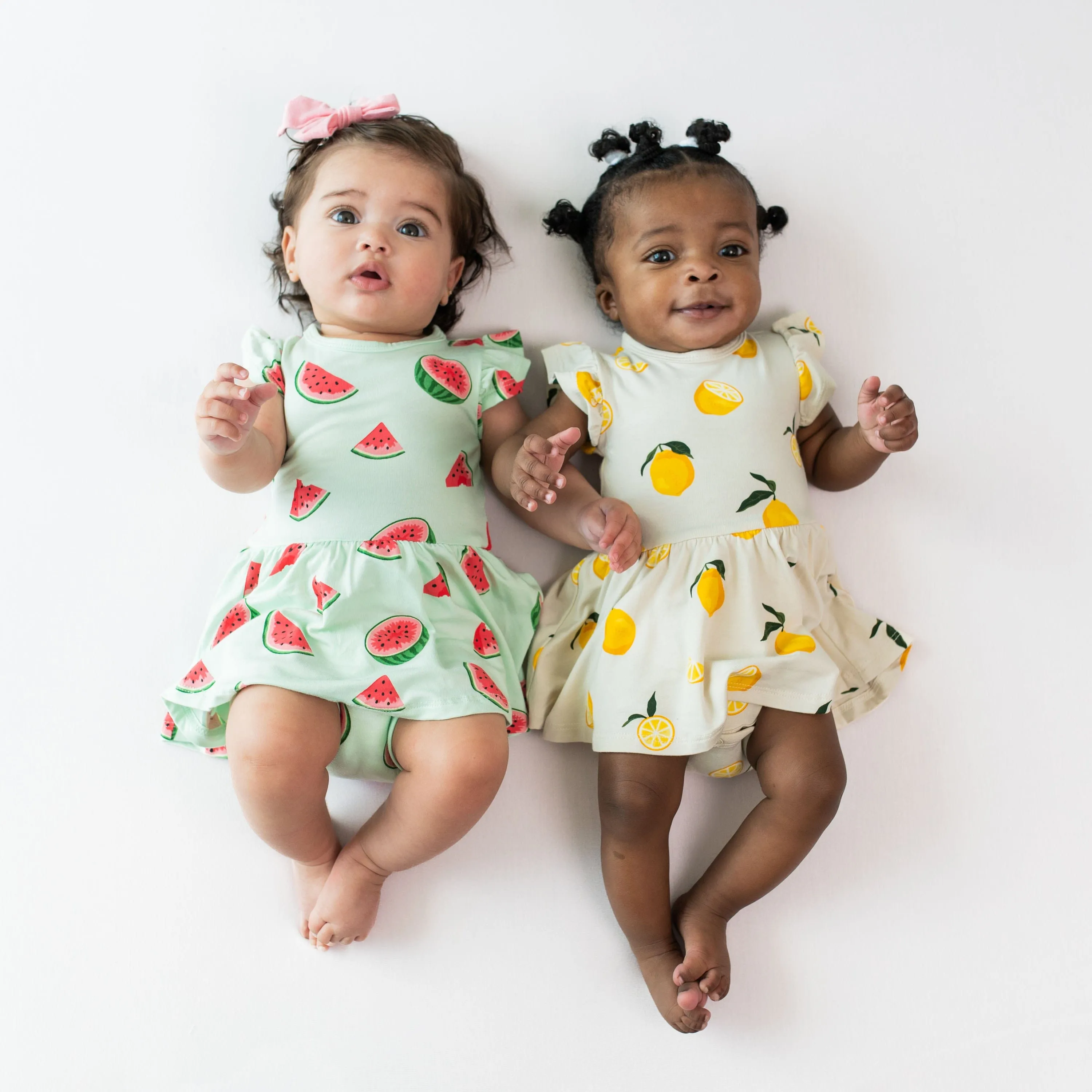 Twirl Bodysuit Dress in Watermelon