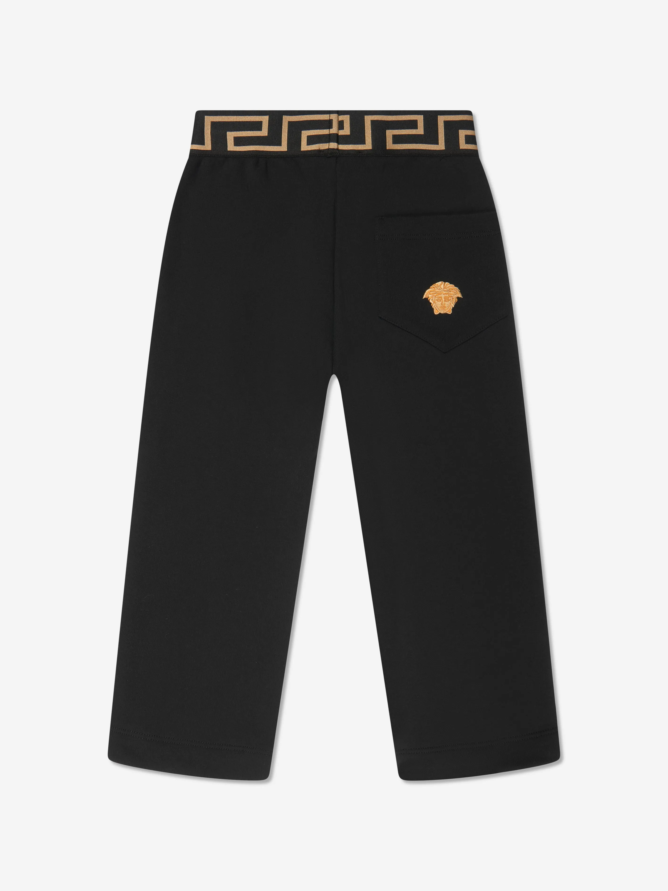 Versace Boys Medusa Joggers in Black