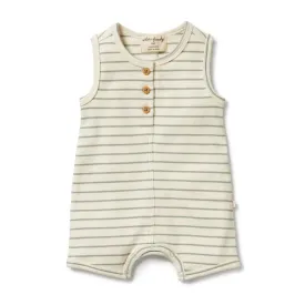 Wilson & Frenchy Petit Sage Organic Henley Growsuit