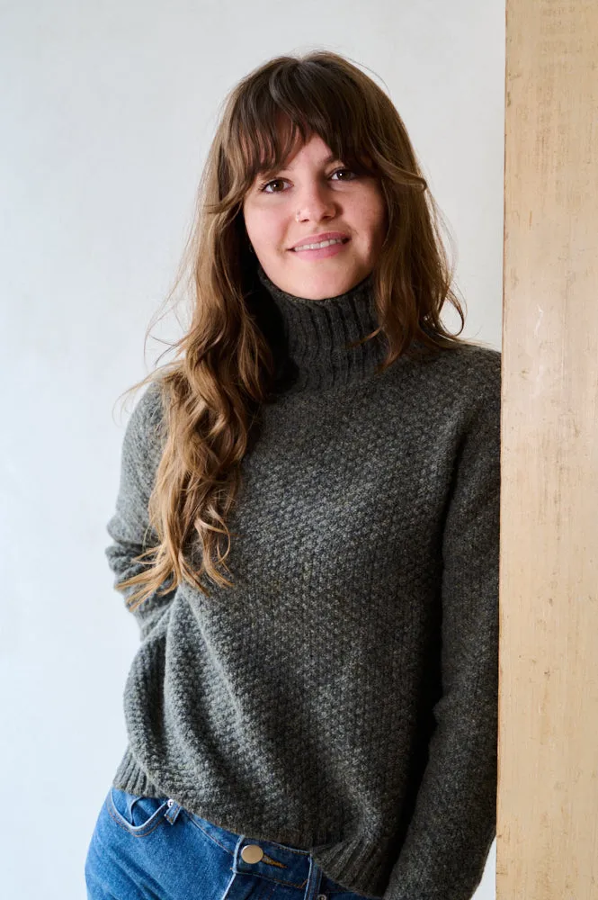 Women's Moss Stitch Lambswool Jumper