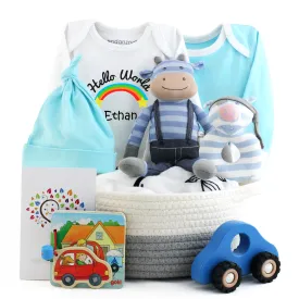 Zeronto Baby Boy Gift Basket - My Farm Buddies