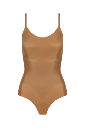 Zone Smoothing Bodysuit- Caramel